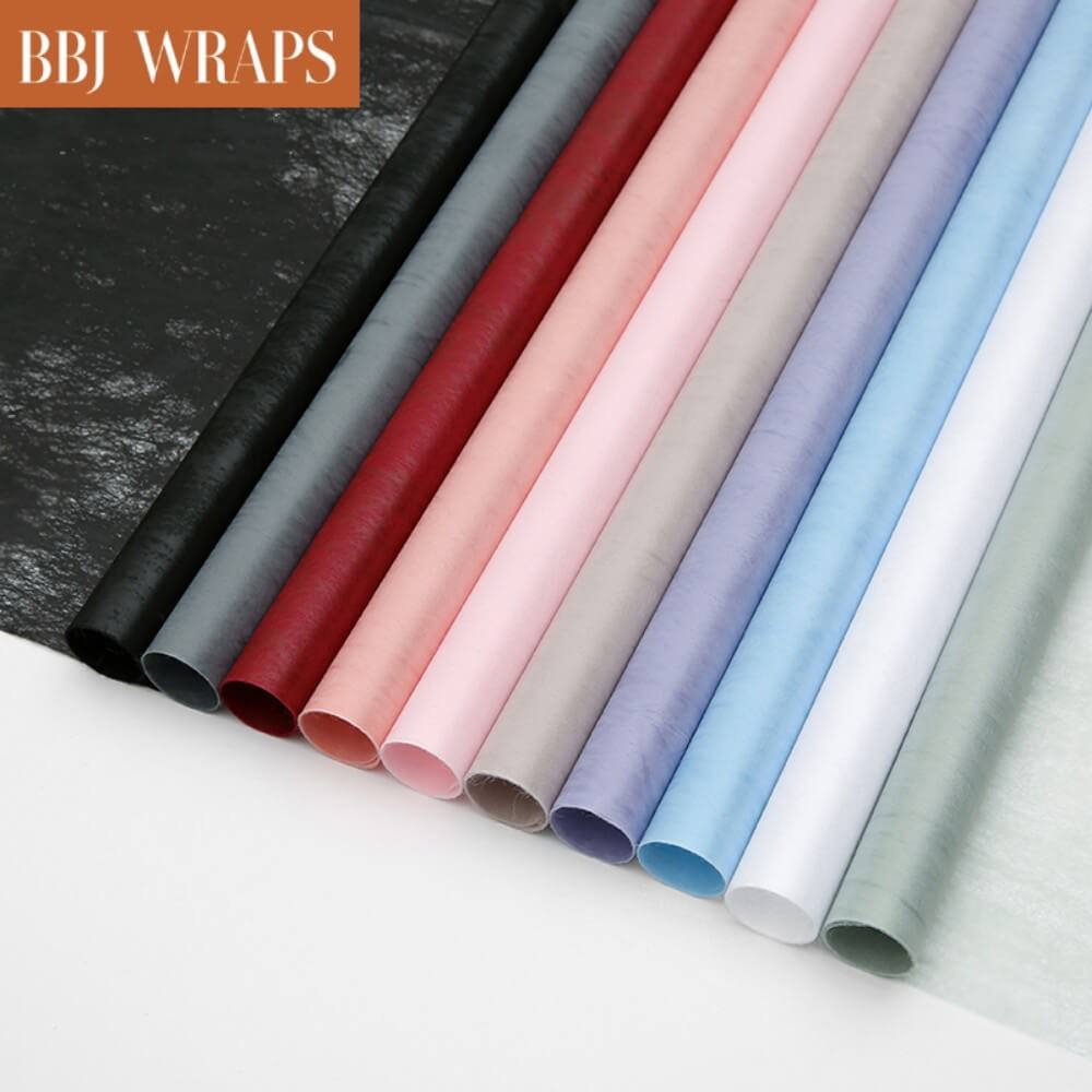 Colorful Cotton Bouquet Wrapping Paper Sheets, 23.6 Inch*23.6 Inch, 20 Sheets